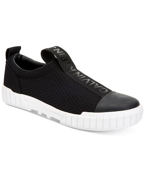 calvin klein black slip on shoes|calvin klein sneakers price.